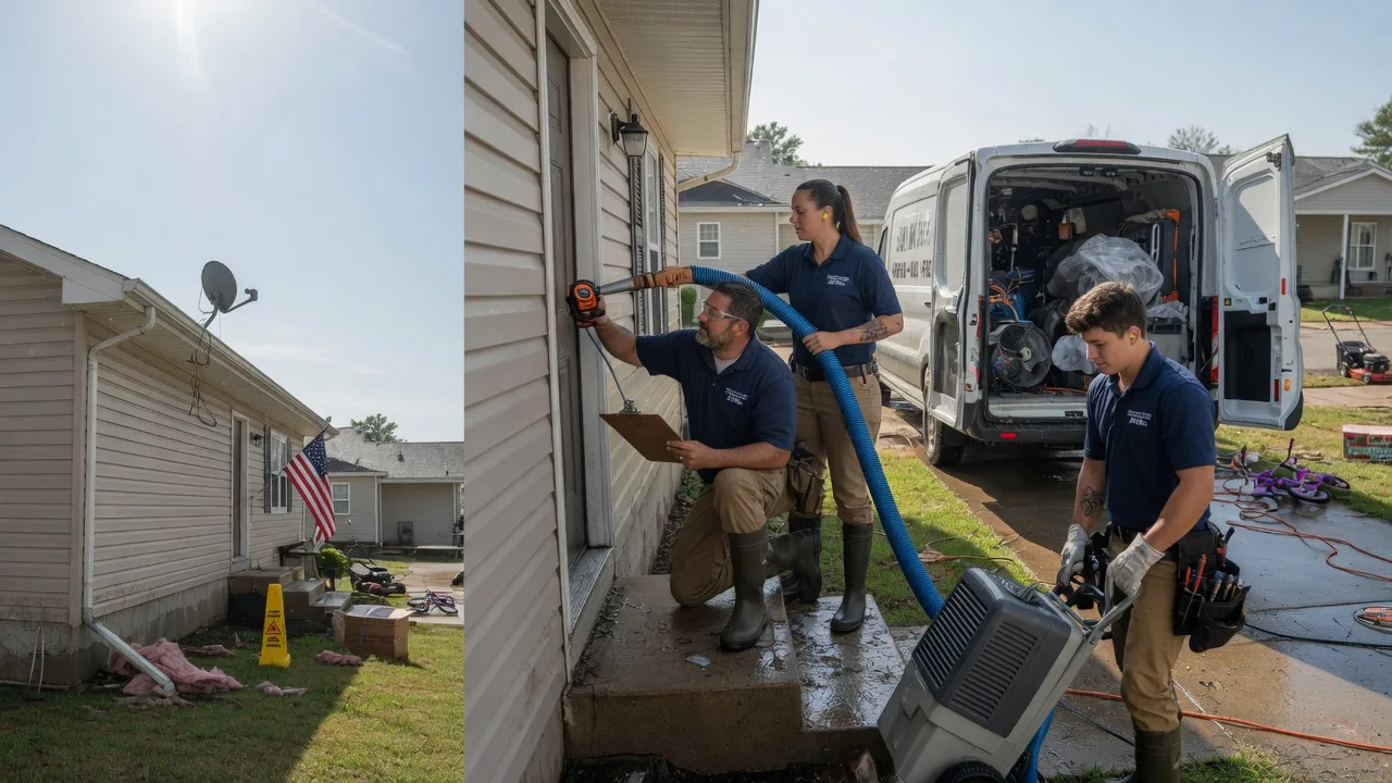 Ceiling Water Damage Restoration in Leonard, ND near me